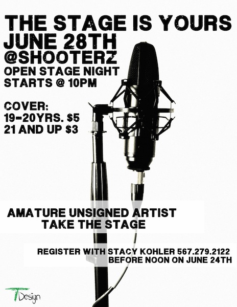 the stage is yours flyer